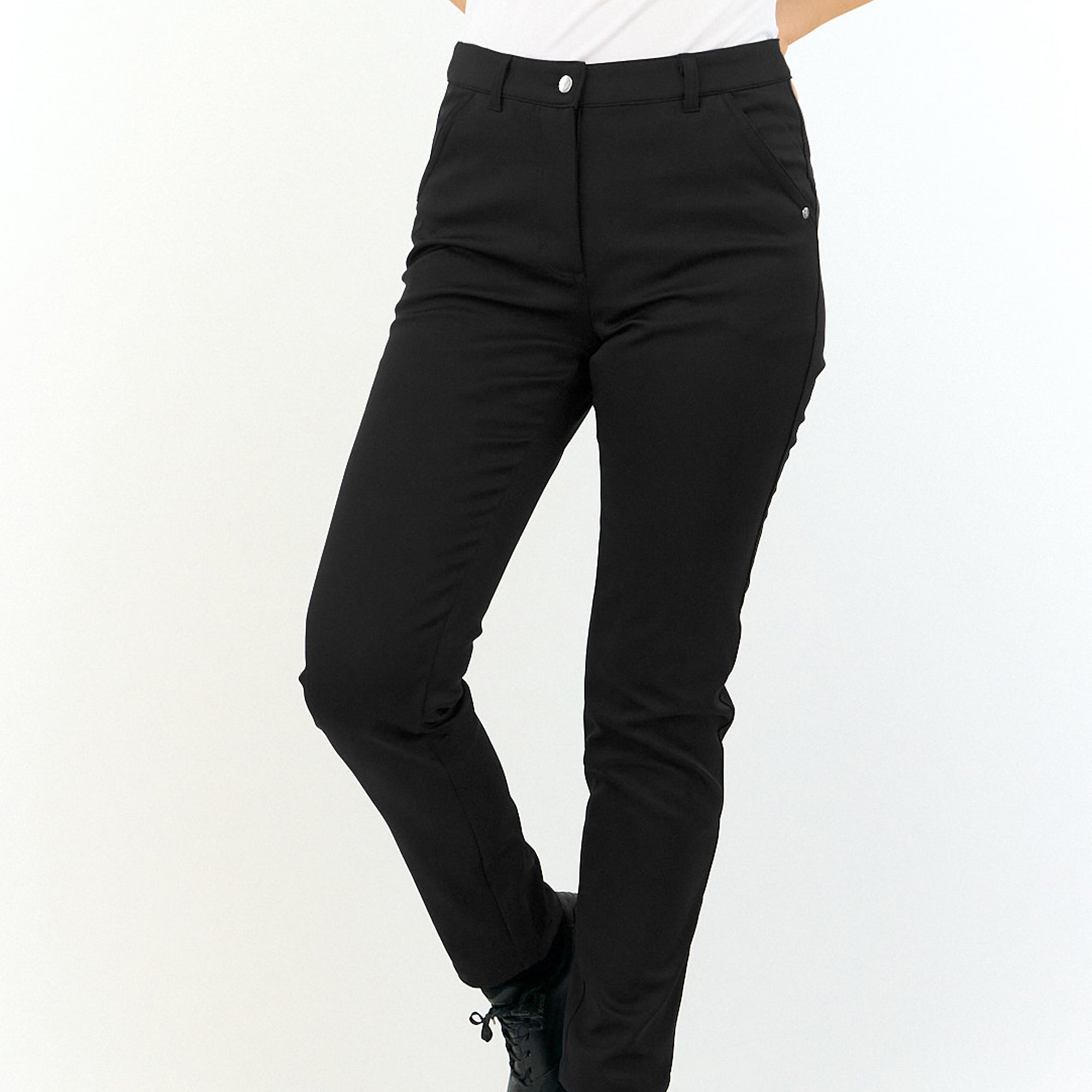 Pure Golf Bernie Lined Ladies Winter Golf Trousers Black 29 Inch